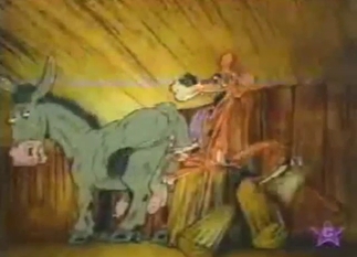 Bestiality porn animation with crazy donkey
